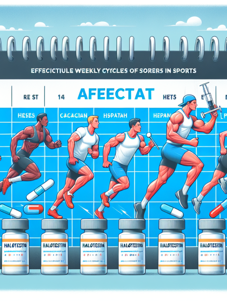 Effektive Wochenzyklen mit Halotestin im Sport.